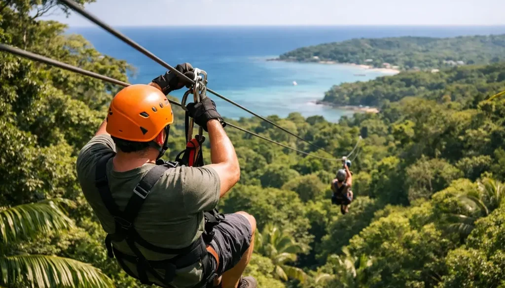 Jungle Top Zipline Adventure Tour in Roatan