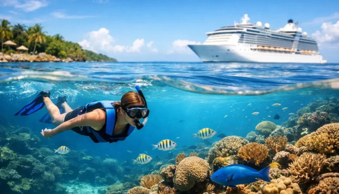 Snorkeling by Reef in Roatan for Cruise Guests