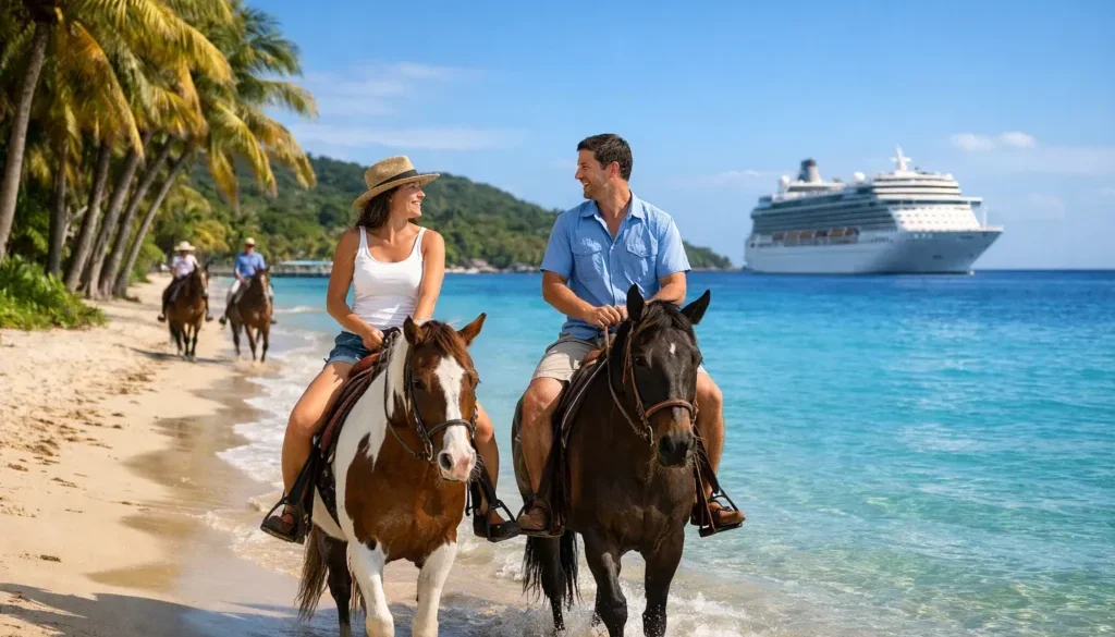 Roatan Horseback Riding on Beach for Cruise Guests